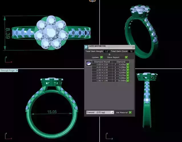 Women Diamond Wedding Ring R22