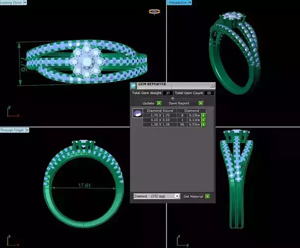 Engagement Diamond Ring R17