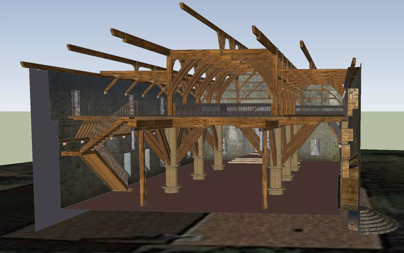 Hermitage of La Antigua-Zumarraga Free low-poly 3D model