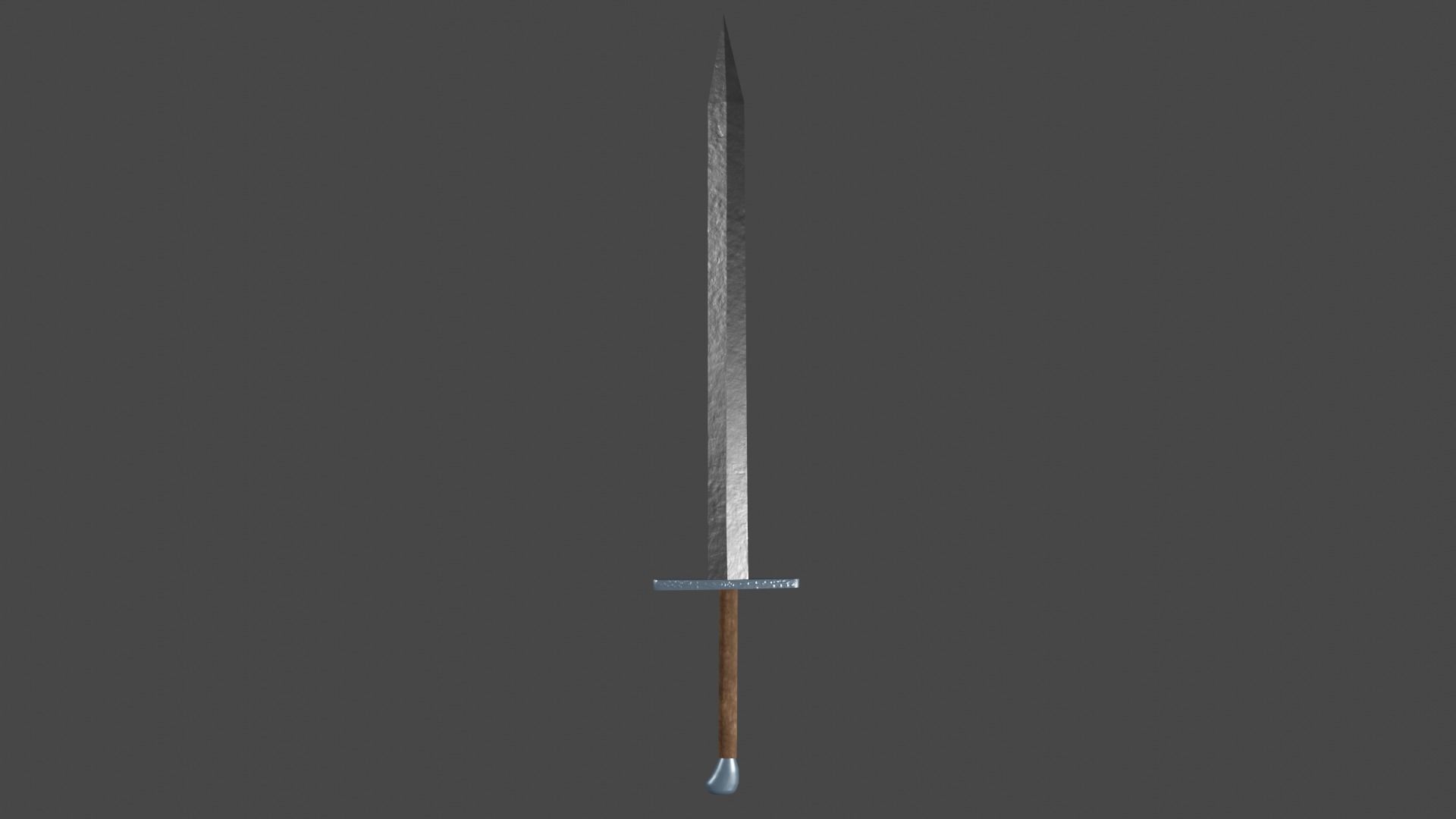 Gladius sword with Grossmesser handle Low-poly 3D model_6