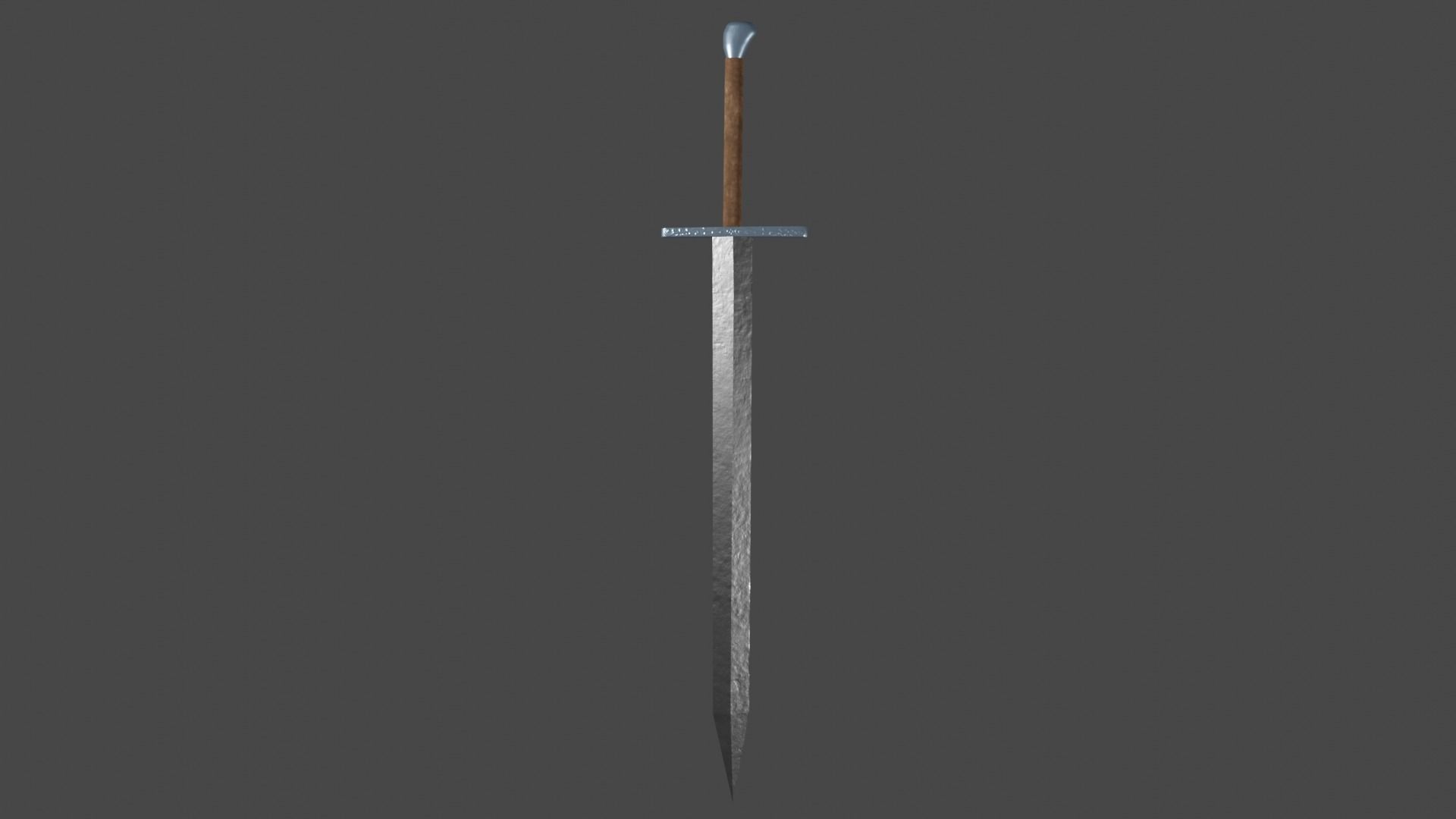 Gladius sword with Grossmesser handle Low-poly 3D model_7