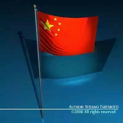 Flag China 3D model