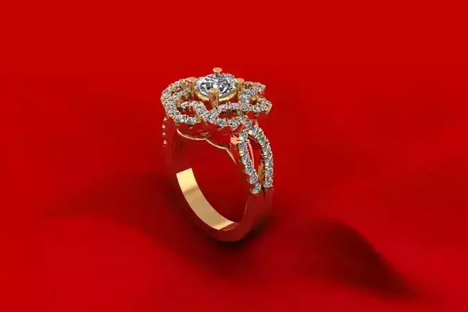 Women Flower Ring R16