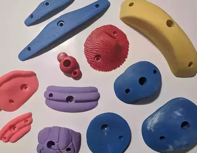 Star Pack Climbing Holds 3D print model