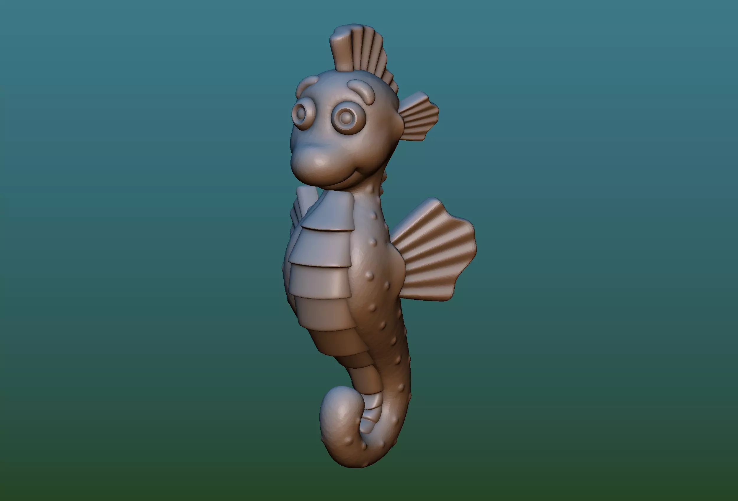 Sea Horse 3D print model
