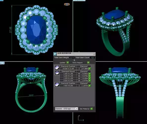 Fashion Diamond Ring R14