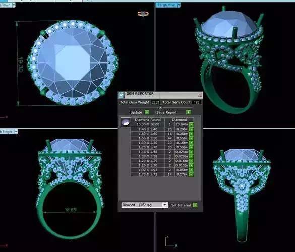 Fashion Gemstone Ring R15