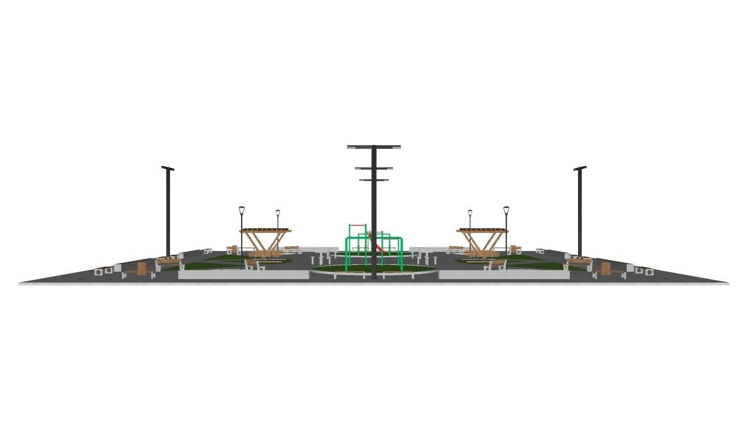 Public Square 01 3D model_1