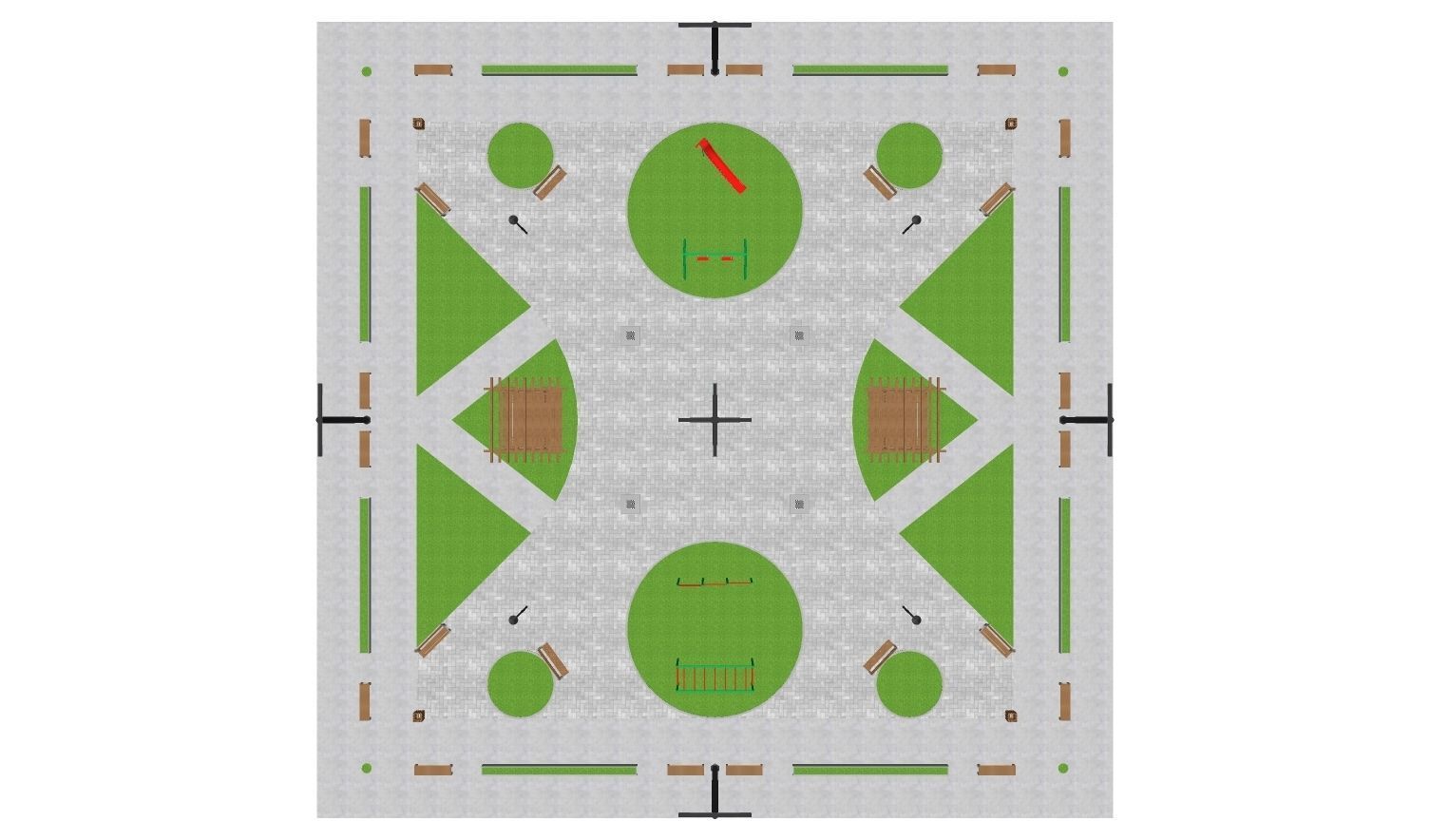 Public Square 01 3D model_2