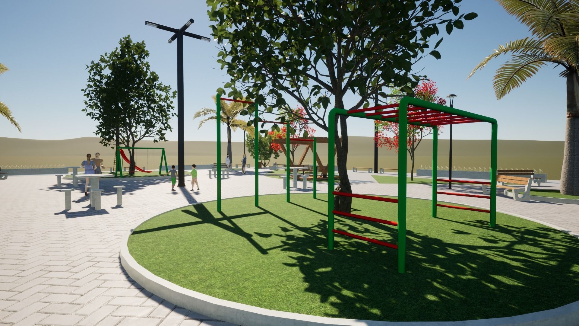 Public Square 01 3D model_11