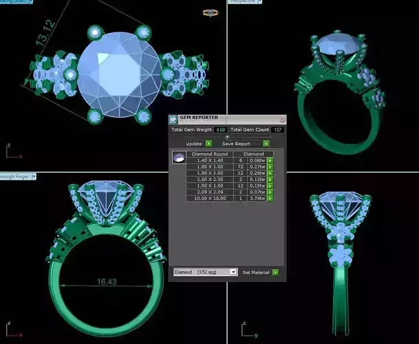 Precious Solitaire Ring 