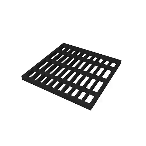 Sewer Grate V1 002 Low-poly 3D model