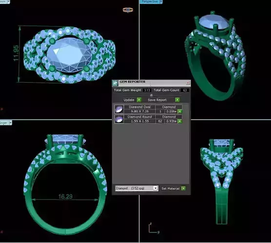 Gemstone Fashion Ring