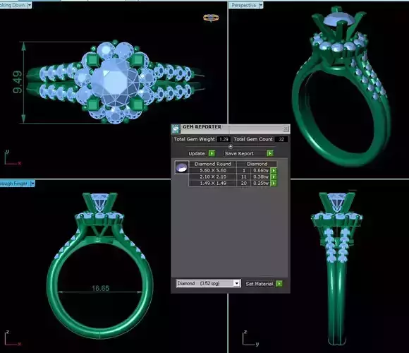 Solitaire Wedding Ring R11