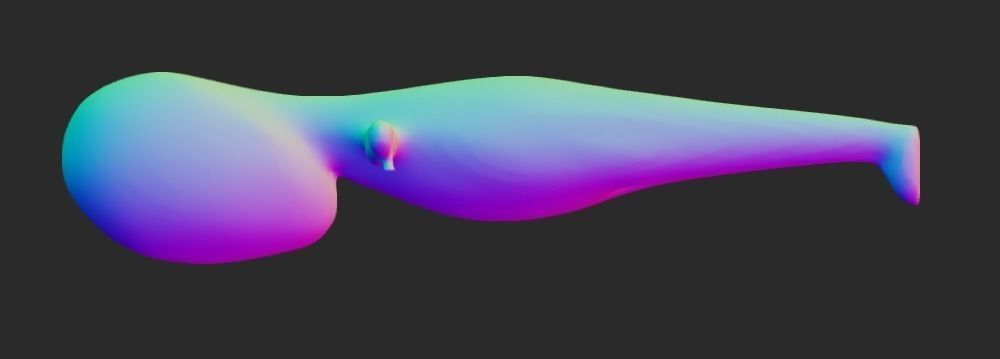 Simple cartoon base mesh Free 3D model_2