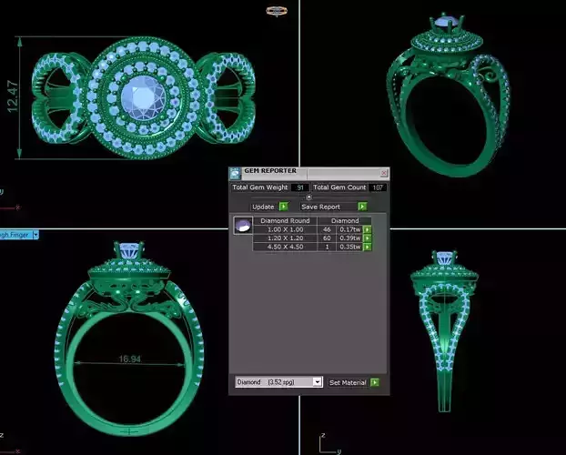 Creative Halo Ring