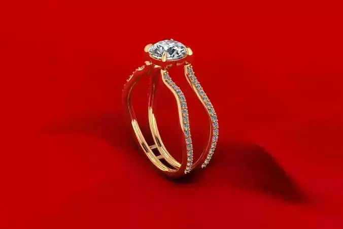Solitaire Diamond Ring R14