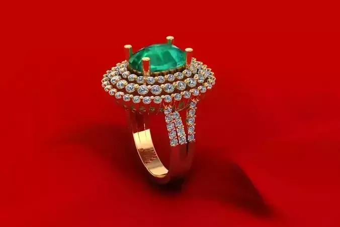 Side Stone Diamond Ring R14