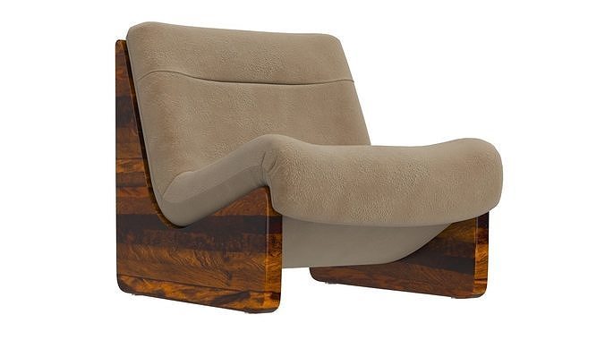 Poltrona Pampulha Lounge Chair 3D model 2