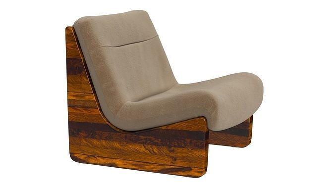 Poltrona Pampulha Lounge Chair 3D model 3