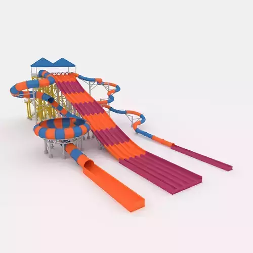 Waterpark Slide 10 3D model