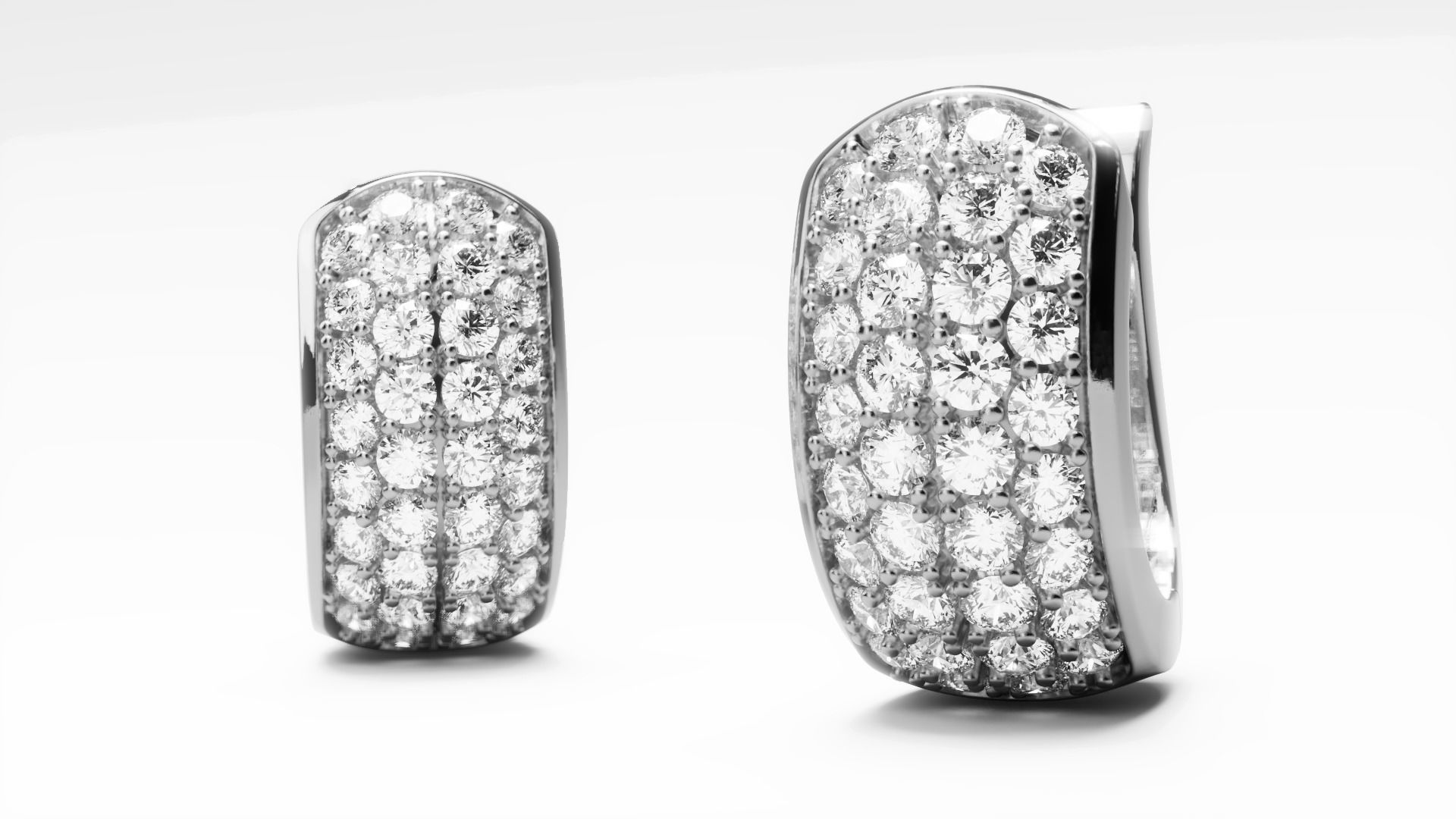 English Lock Earring 1 Free 3D print model_1