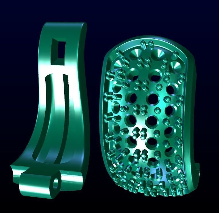 English Lock Earring 1 Free 3D print model_4