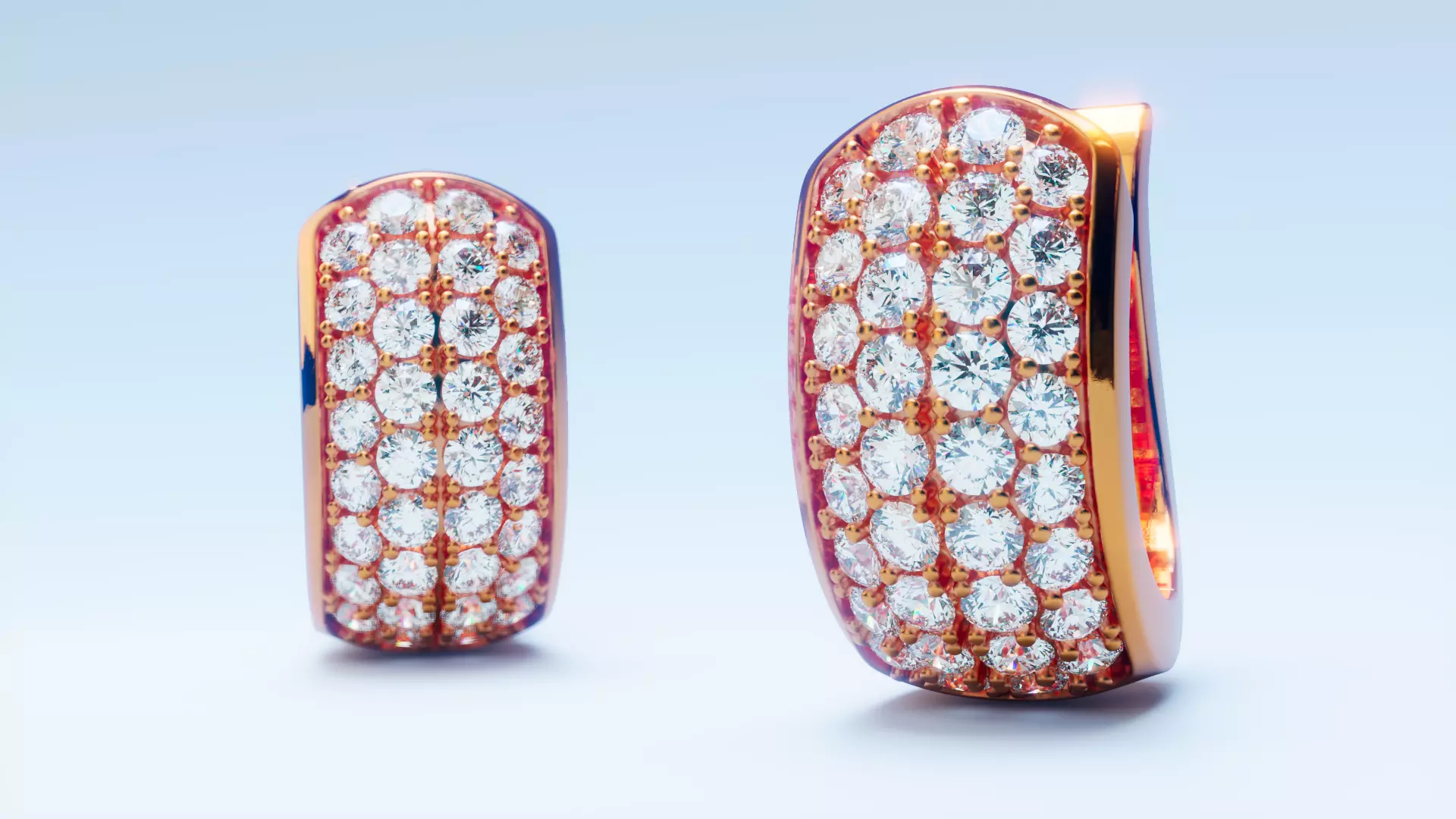 English Lock Earring 1 Free 3D print model_0