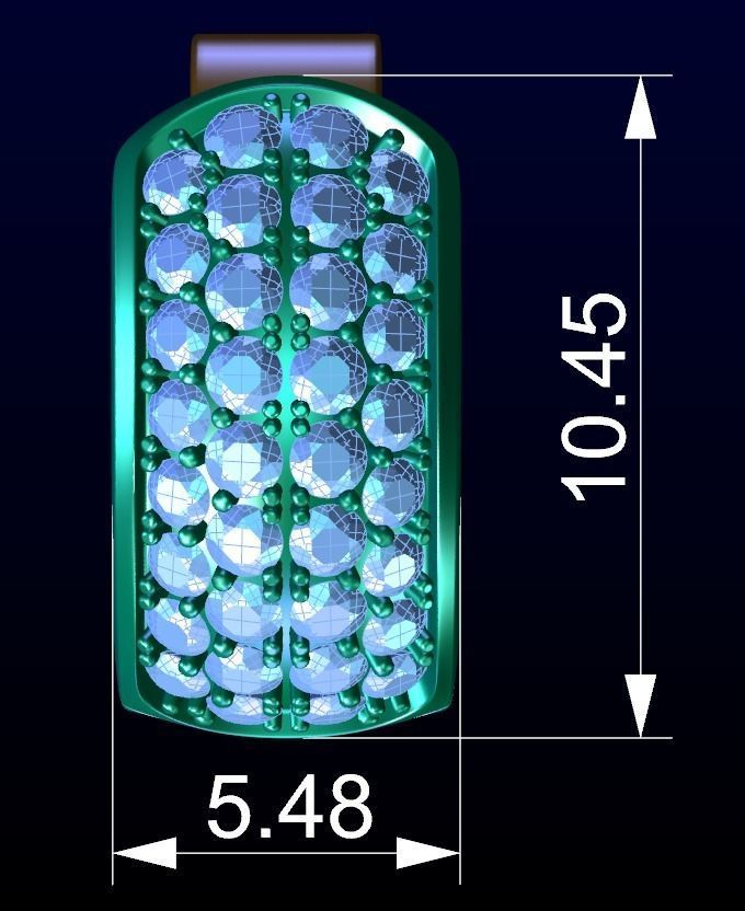 English Lock Earring 1 Free 3D print model_6