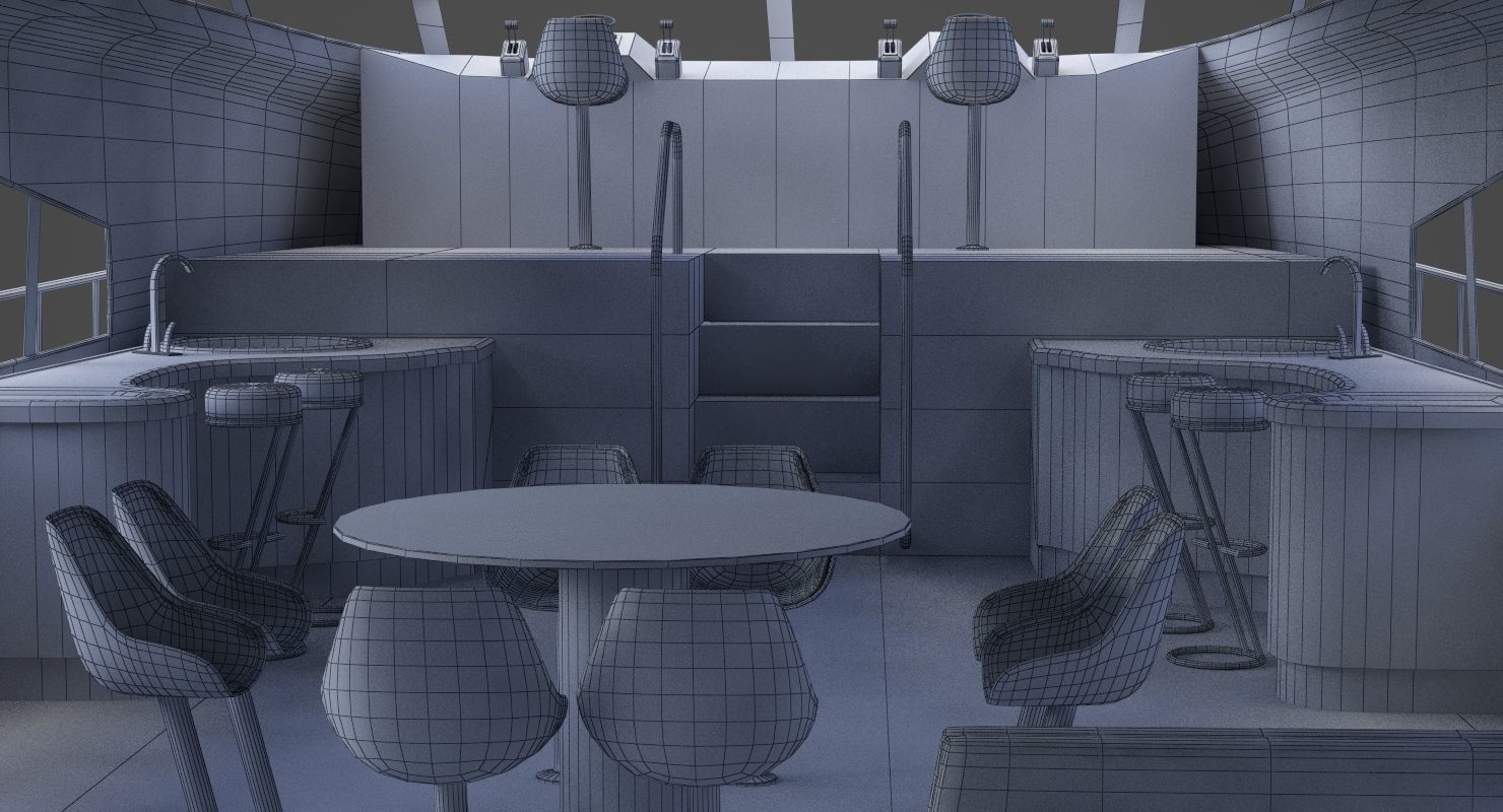 Photorealistic Yacht 02 3D model_28