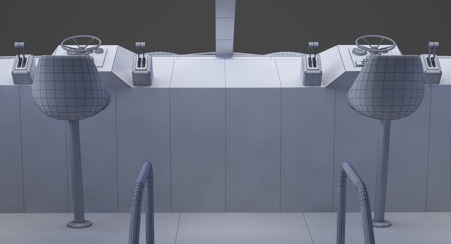 Photorealistic Yacht 02 3D model_29