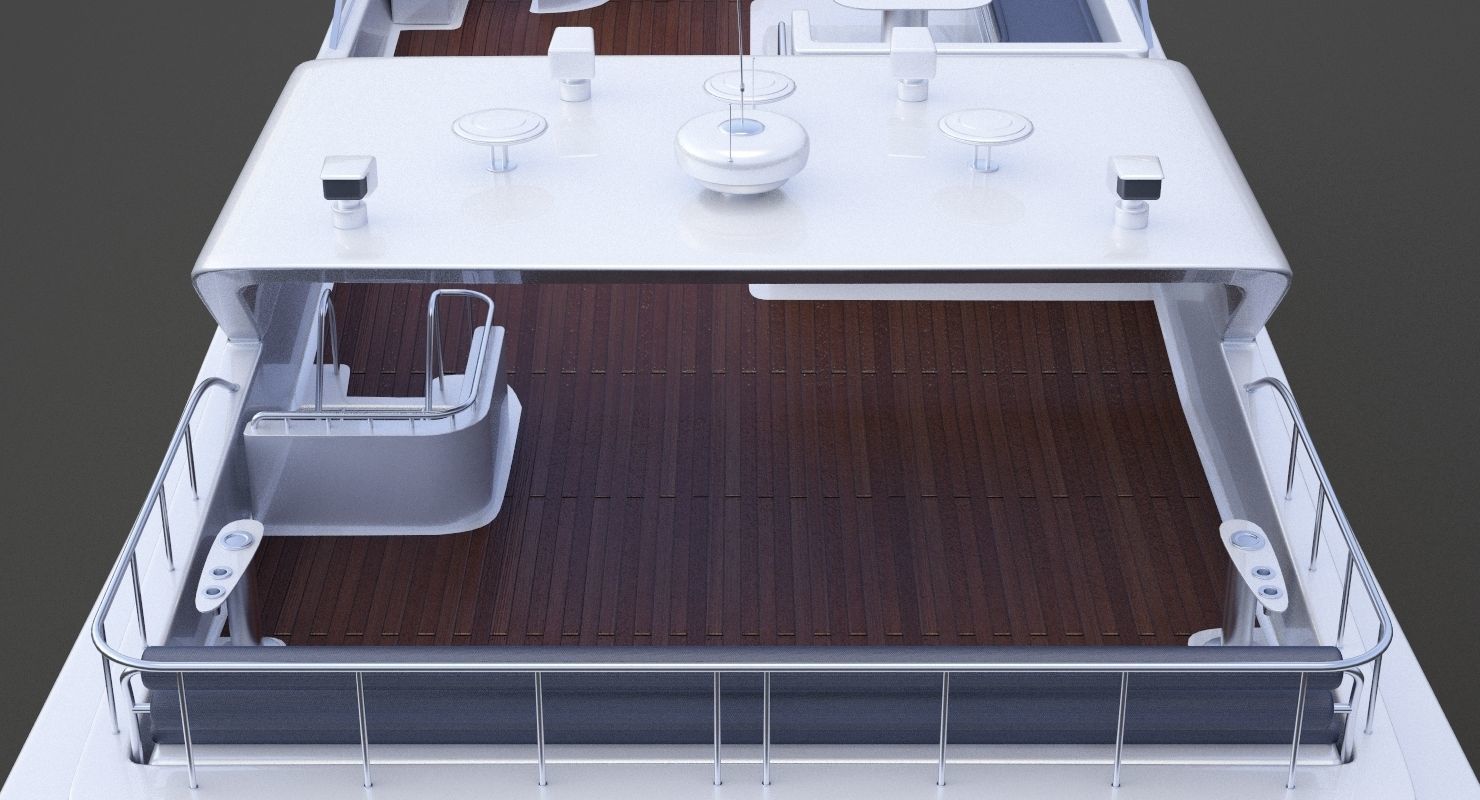 Photorealistic Yacht 02 3D model_15