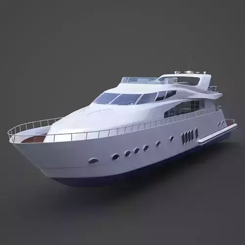 Photorealistic Yacht 02 3D model