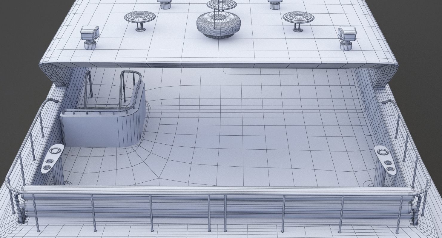 Photorealistic Yacht 02 3D model_25