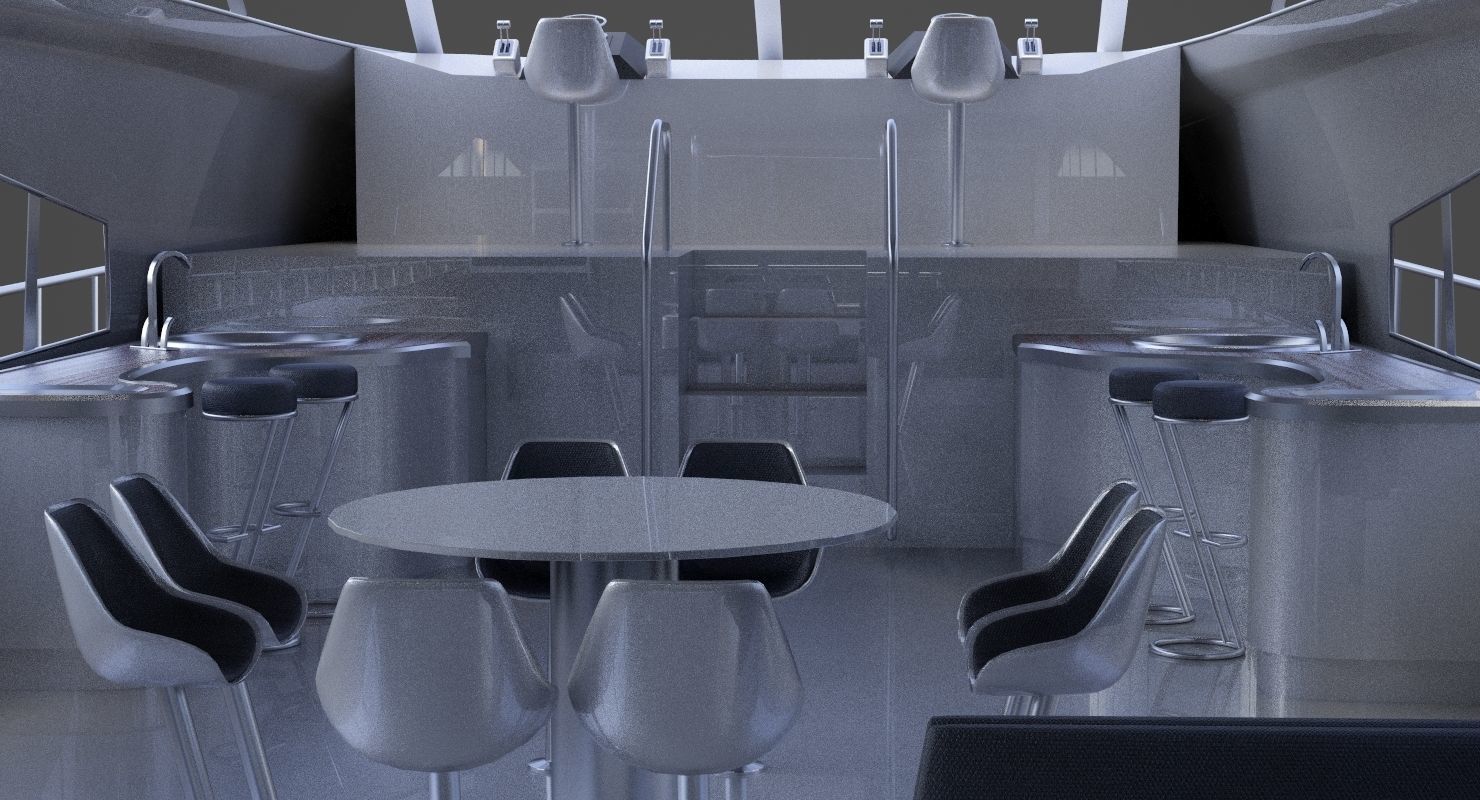 Photorealistic Yacht 02 3D model_17