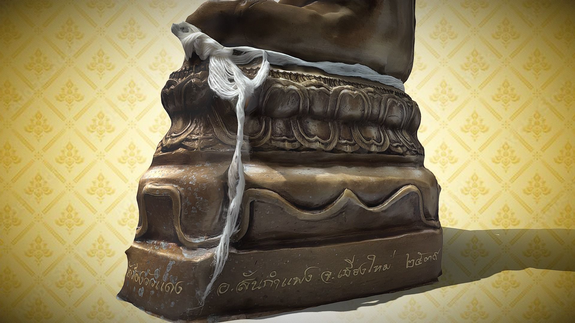 Buddha 9 Low-poly 3D model_6