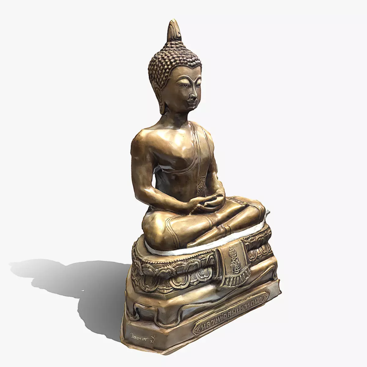 Buddha 9 Low-poly 3D model_0