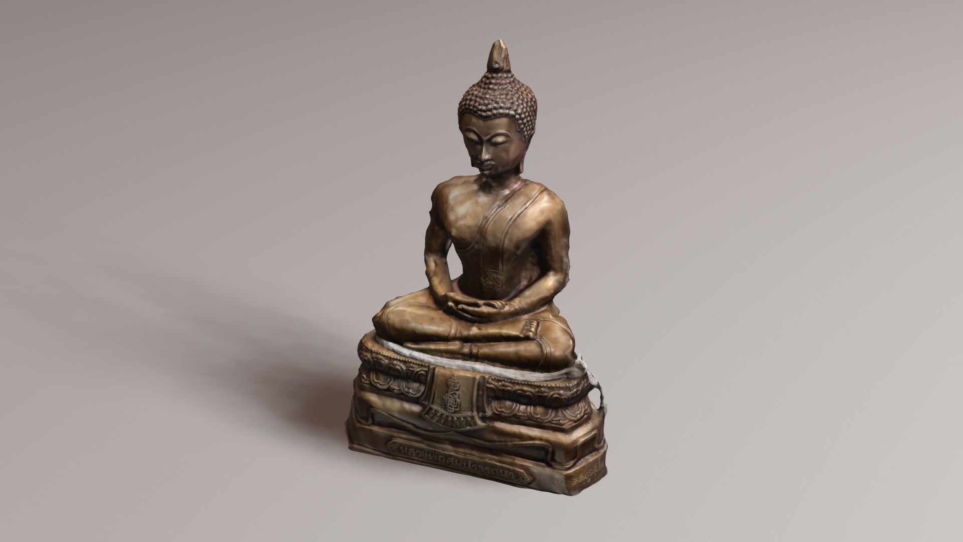 Buddha 9 Low-poly 3D model_31