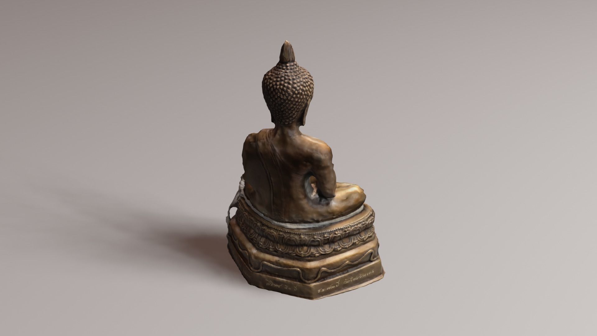 Buddha 9 Low-poly 3D model_21