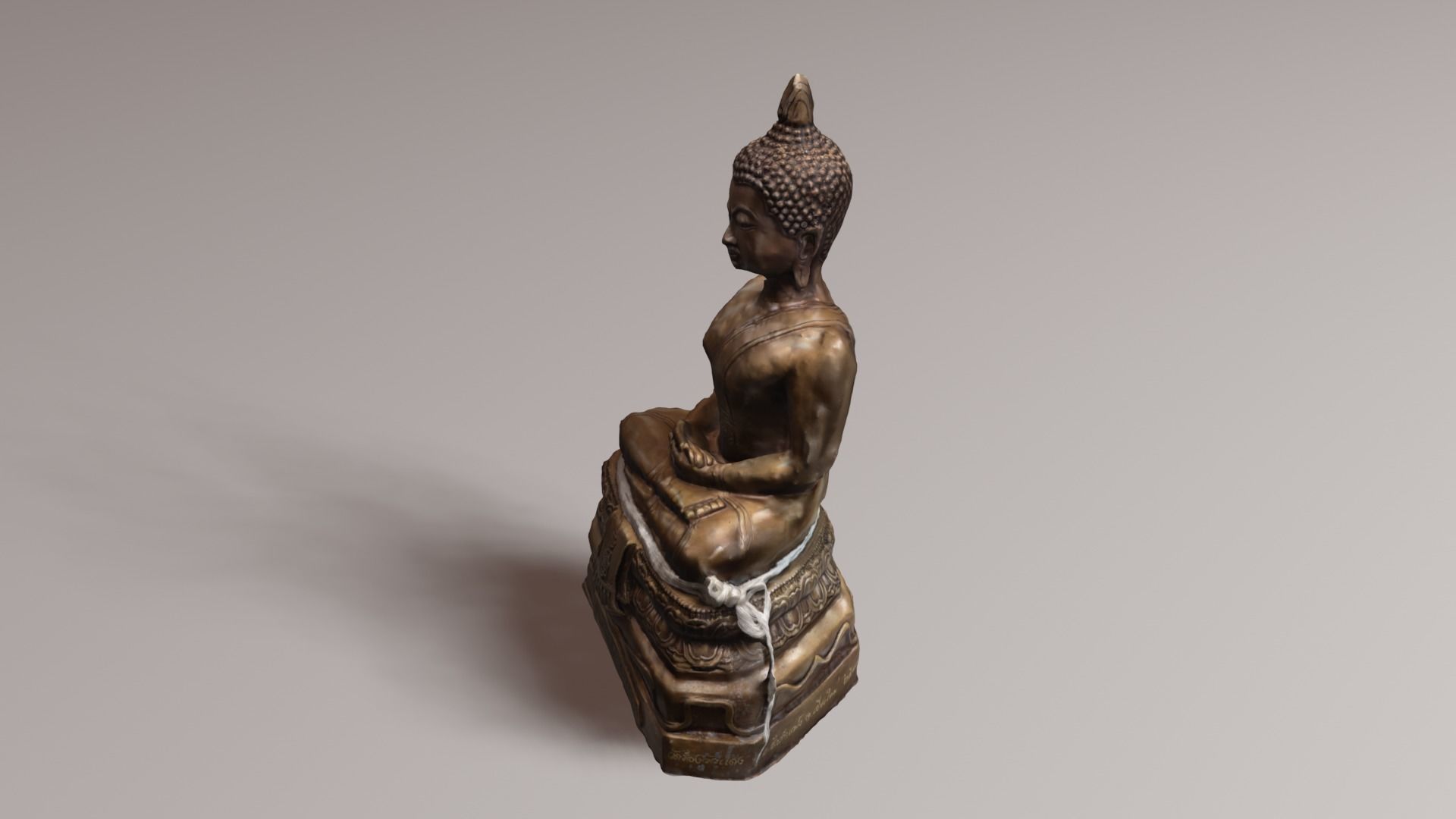 Buddha 9 Low-poly 3D model_28