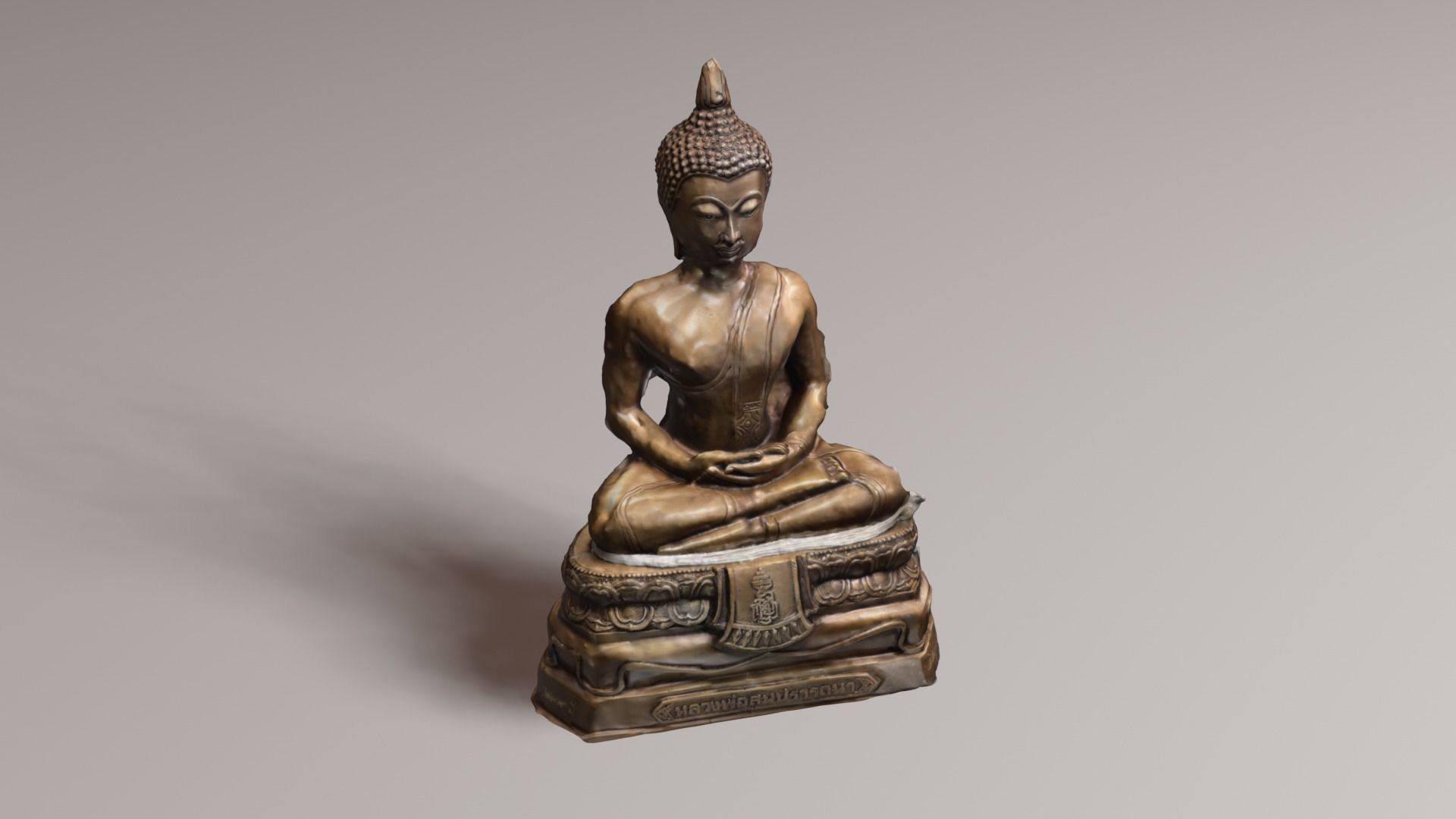 Buddha 9 Low-poly 3D model_33