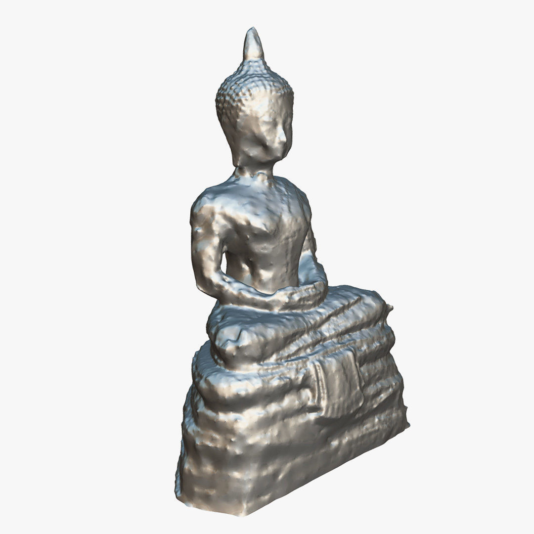 Buddha 9 Low-poly 3D model_13