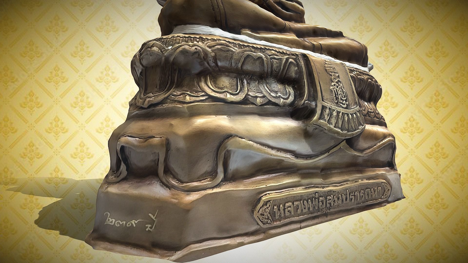 Buddha 9 Low-poly 3D model_5