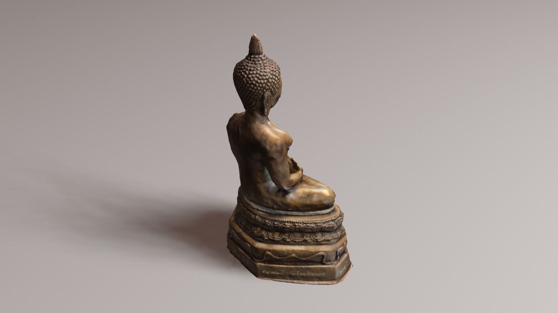 Buddha 9 Low-poly 3D model_19