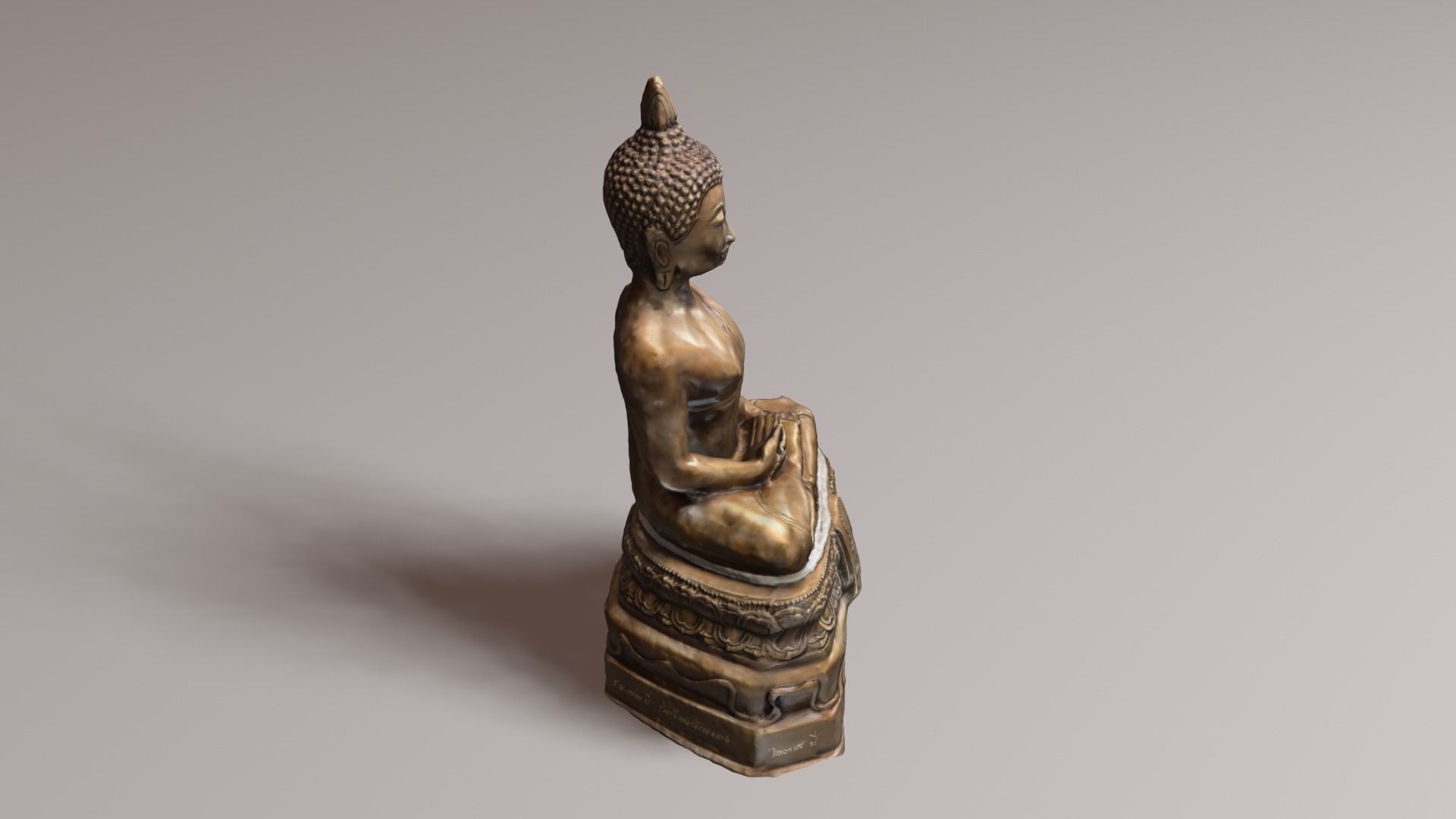 Buddha 9 Low-poly 3D model_17
