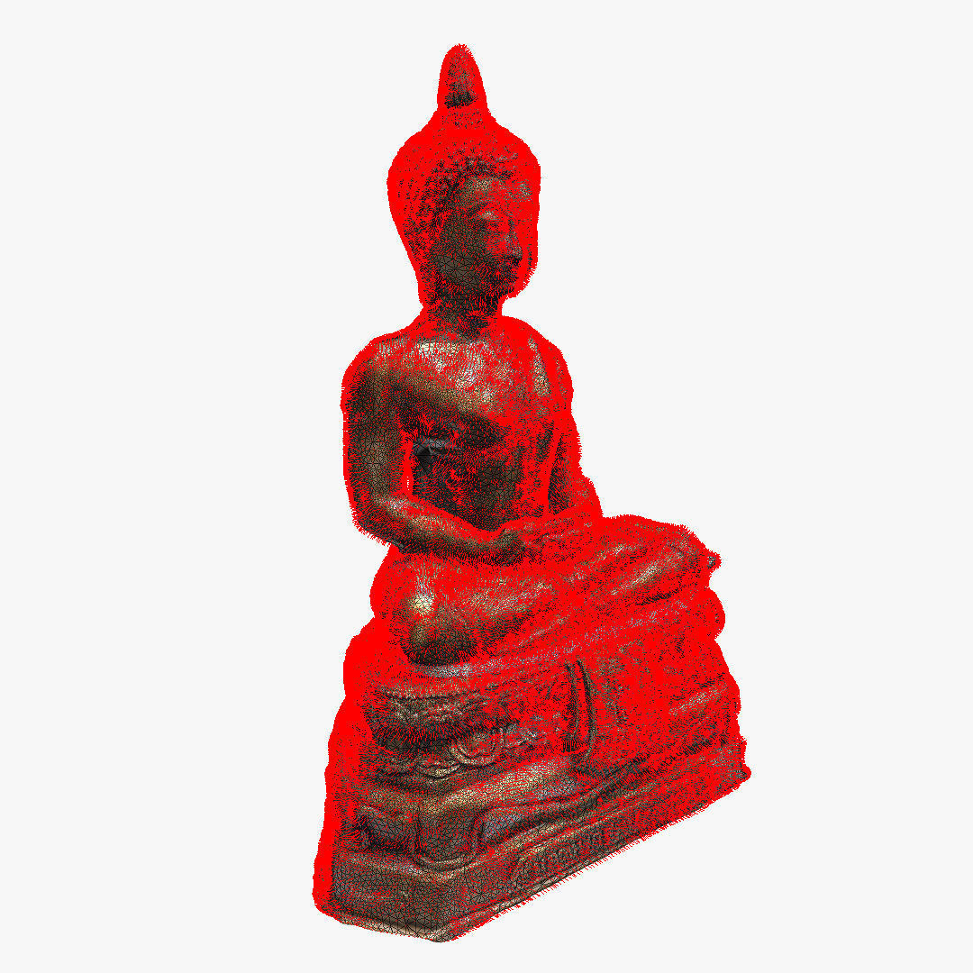 Buddha 9 Low-poly 3D model_11