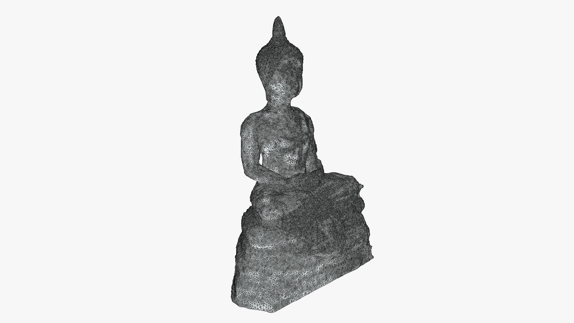Buddha 9 Low-poly 3D model_12