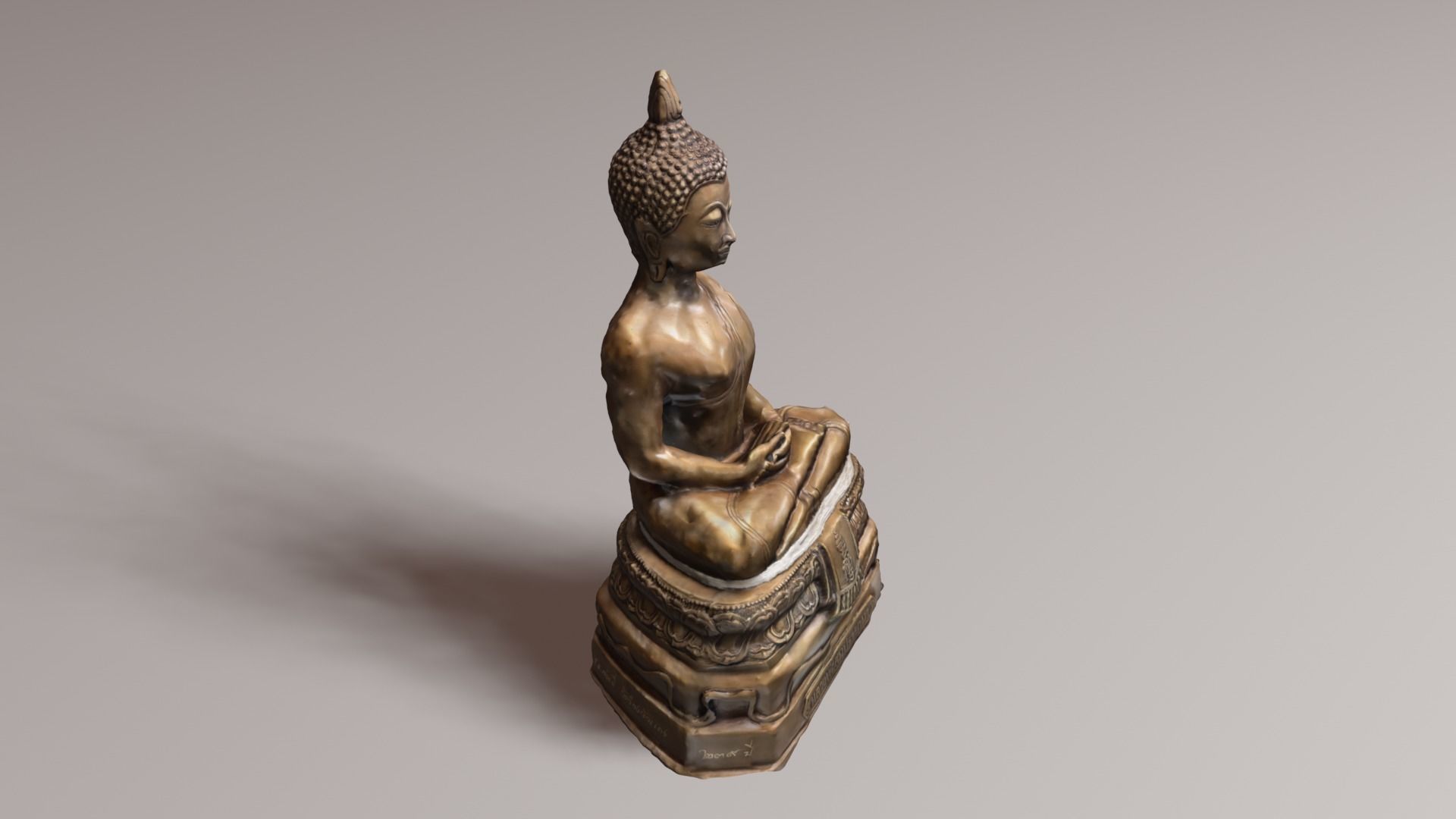 Buddha 9 Low-poly 3D model_16