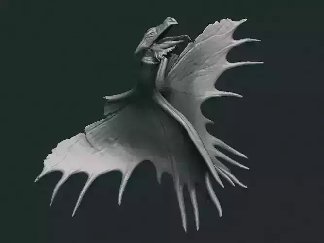 Native Abstract Antler Dragon