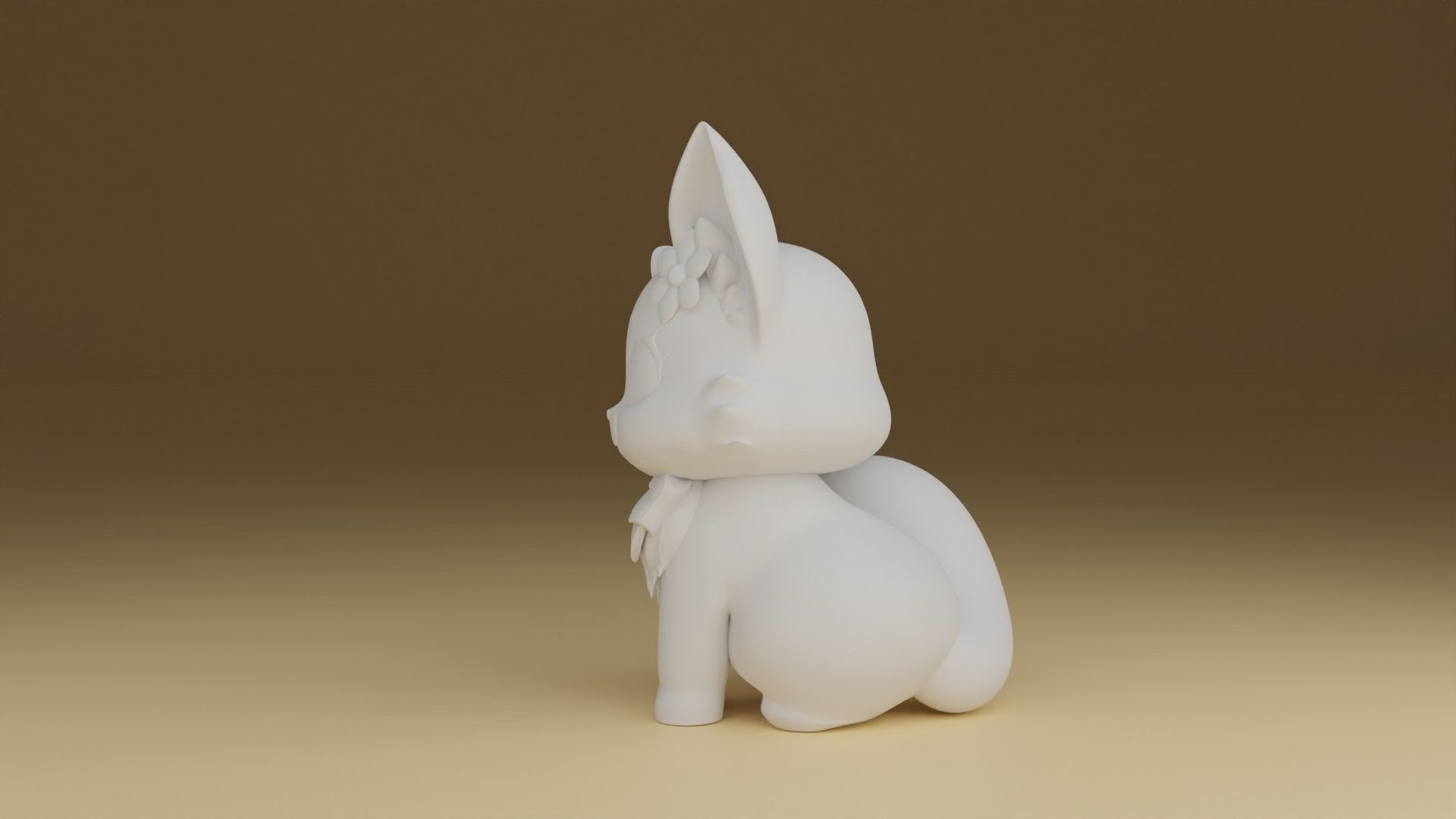 cute cat 3D print model_5